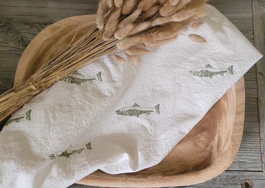 Trout Flour Sack Towel