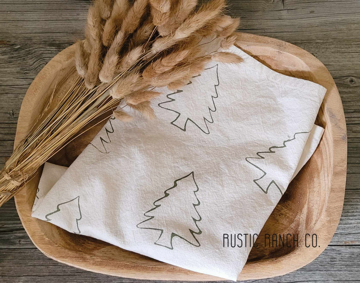 Pine Tree Flour Sack Towel